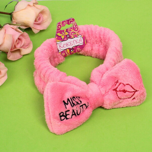 Повязка на голову Кокетка - Miss Beauty, микс 4 цвета, 6,516см_8