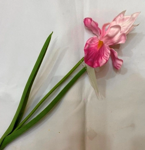 Цветок искусственный "Natur" 60см Ирис розовый