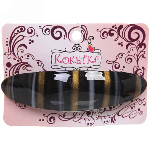 Заколка автомат Calista - Mila, овал, 6 цветов, 92,5см (Кокетка)_9