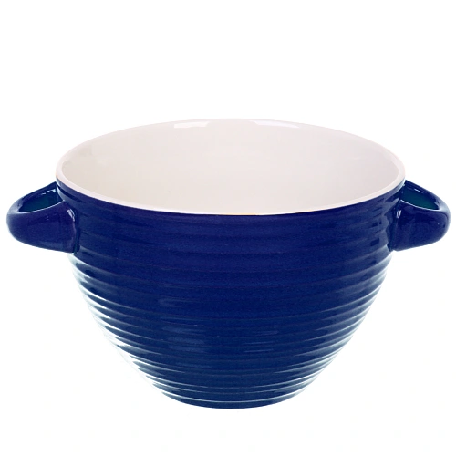 Бульонница керамическая 750мл Полоски, микс цветов_6