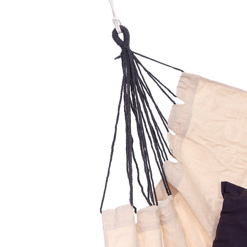 Гамак-кресло Колористик 100130см сидячий, хб с подушками, цвет кремовый_5