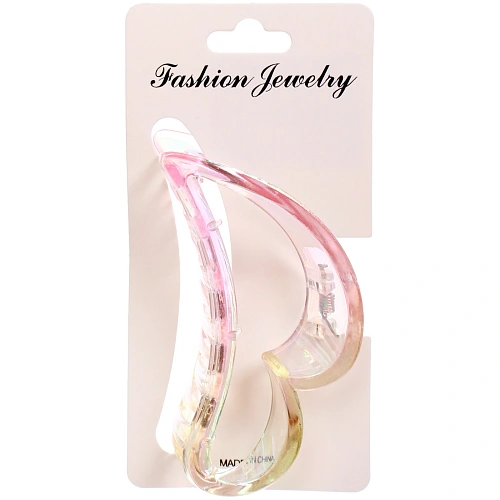 Заколка-краб для волос Мон Пион, сердце, микс 6 цветов, 9см (Блистер)_7