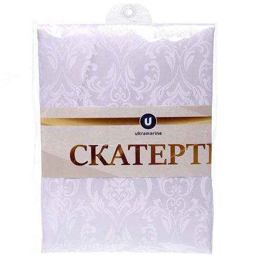 Скатерть 148180 см Классика, узоры, цвет белый_5