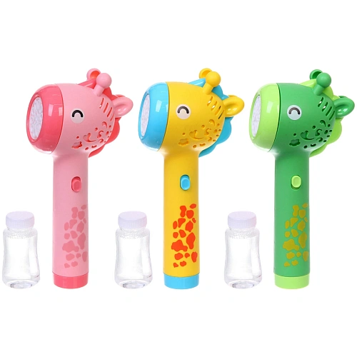 Мыльные пузыри Жираф, 3110 см, 60 мл, на батарейках (АА 4 шт, в компл не входят)_3