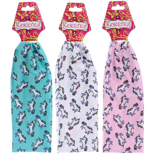 Повязка на голову детская РОЗОВОЕ ОБЛОКО, звездопад, микс 6 цветов, 6,520см (подвес Кокетка)_10