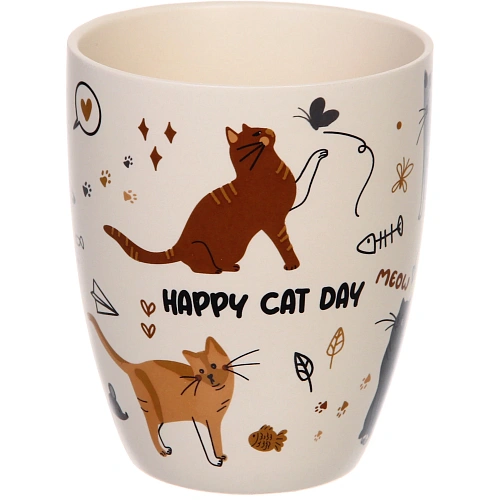 Кружка керамическая 350мл Славные котики, микс 4рисунка_11