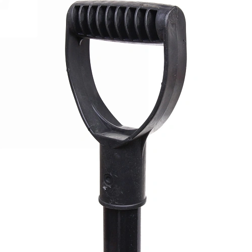 Лопата снеговая пластиковая 380365мм, цветная, с алюмпланкой, с металл крашенымчеренком и V-ручкой d=32_4