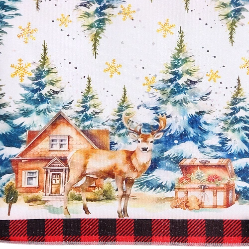 Полотенце кухонное Wishes - Зимний лес 4057 см, микрофибра 200 грм2_3