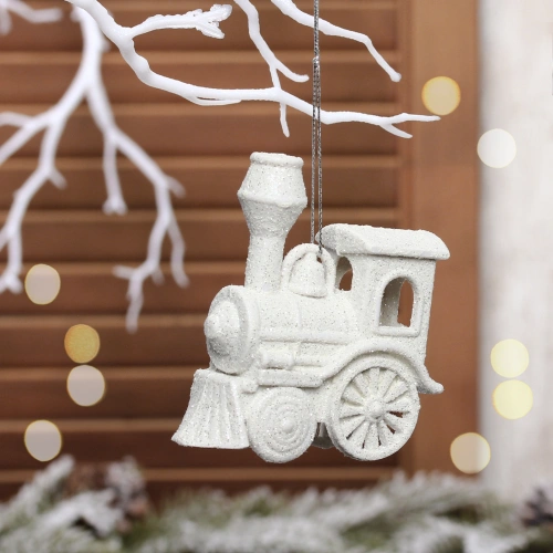 Подвеска "Волшебный паровозик" 9 см, Белый