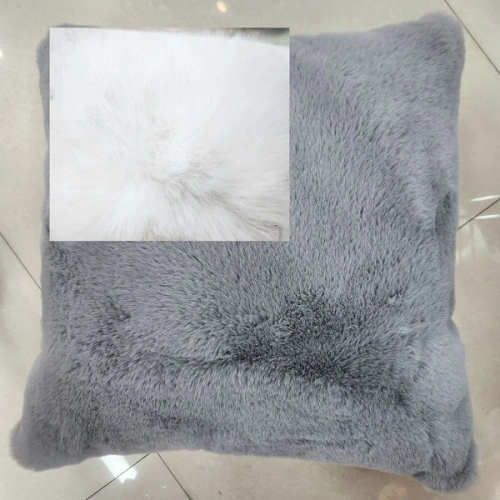 Чехол для декоративной подушки "SOFI", 43*43 см, иск. мех, цвет белый