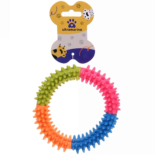 Игрушка для собаки "Кольцо - Зубочистка", мульти цвет, 12см (лейбл)