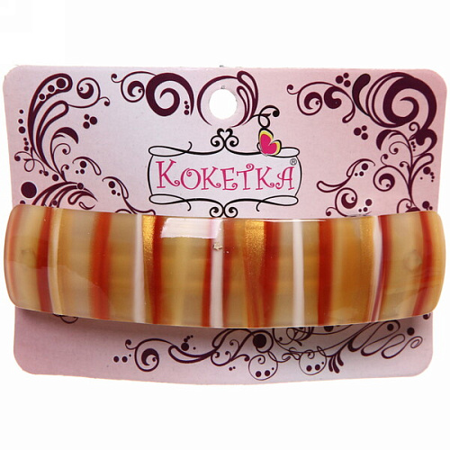 Заколка автомат Calista - Mina, овал, 6 цветов, 92,5см (Кокетка)_7