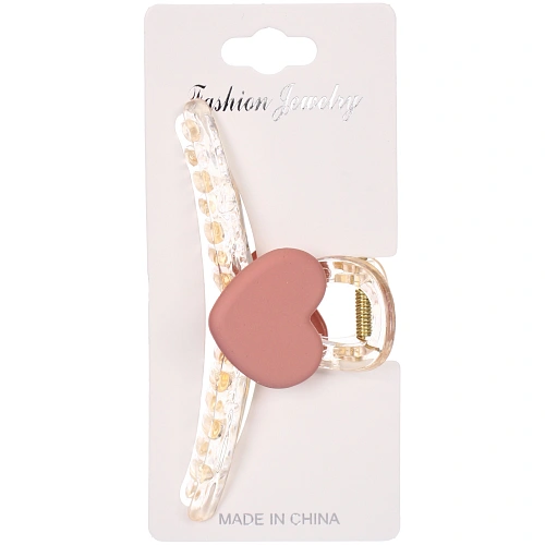 Заколка - краб для волос на блистере LAVE, шесть цветов в ассортименте, 9см  _13