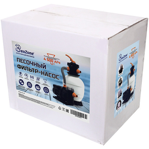 Насос-фильтр песочный для бассейнов CLP2503F, 4500 лч, Seazone _29