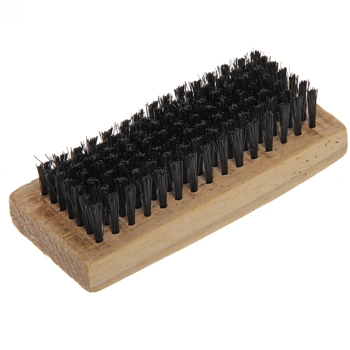 Щетка для обуви деревянная "Нужные вещи", цвет натур. дерево, иск. щетина, 10*4см