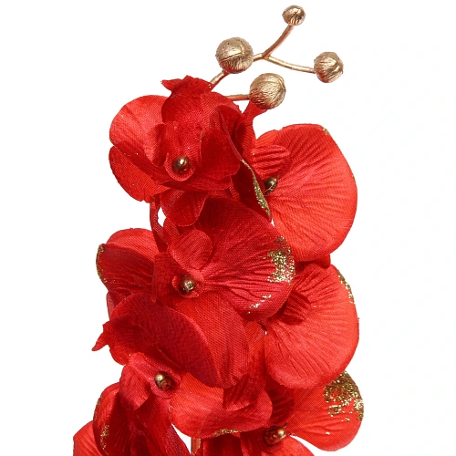 Искусственные цветы FLOWERS GLAMOUR 72см Орхидея красная_4