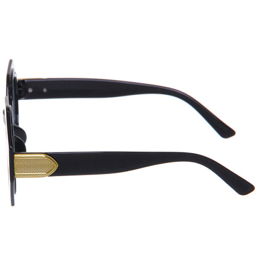 Очки солнцезащитные детские ЖАРА, круглые, цвет черный_5