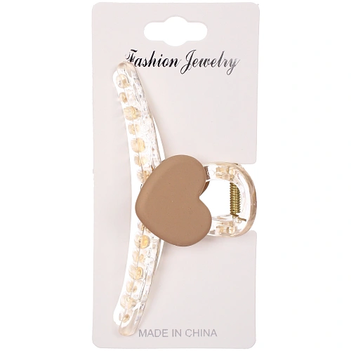 Заколка - краб для волос на блистере LAVE, шесть цветов в ассортименте, 9см  _12