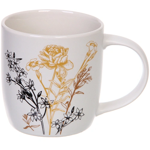 Кружка керамическая 370млЦветочный луг,  микс рисунков_3