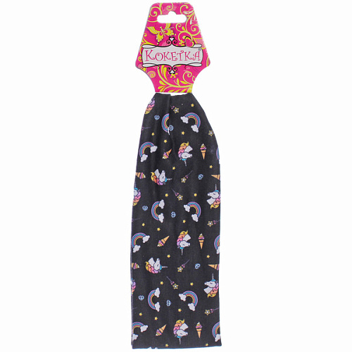 Повязка на голову детская РОЗОВОЕ ОБЛОКО, звездопад, микс 6 цветов, 6,520см (подвес Кокетка)_5