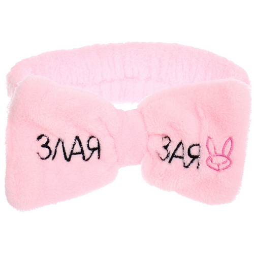 Повязка на голову New collection Vostok - Злая Зая, цвет розовый, серый, голубой и сиреневый, 206см ( упаковка белый ZIP пакет )_3