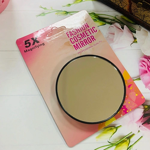 Зеркало косметическое с увеличением в 5 раз d-7,5см_7