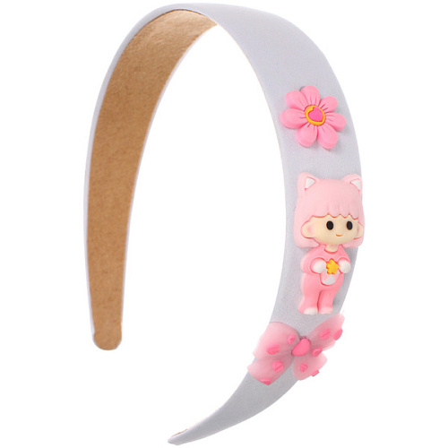 Ободок для волос детский БАМБИ БУМ, подружка, цвет розовый, лавандовый и голубой, 3см_9