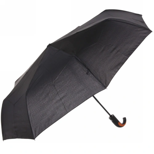 Зонт мужской автомат "Ultramarine - Эстет" цвет черный", 8 спиц, d-108см,длина в слож. виде 30см