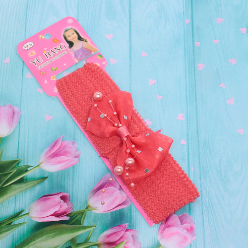 Повязка на голову детская на блистере Little Krasa - Эшли, 6 цветов, 3,517 см_5