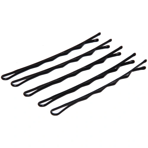 Невидимки для волос 100 шт Александра, цвет черный 6 см_4