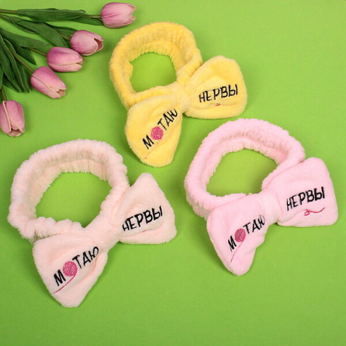 Повязка на голову New collection Vostok - Мотаю нервы, микс 6 цветов, 206см ( упаковка белый ZIP пакет )_3