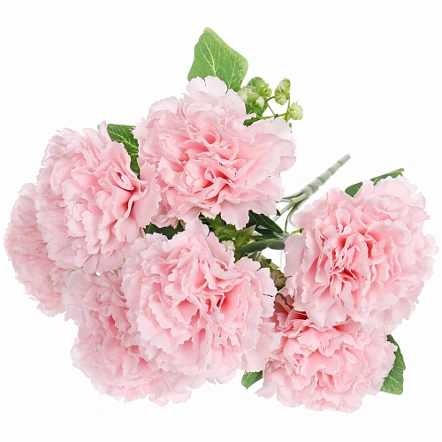 Искусственные цветы "Букет гвоздик" 35см 7 цветков розовые