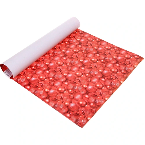 Бумага упаковочная 50х70 см Волшебные шары, красный_4