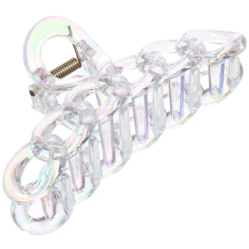 Заколка-краб для волос Мон Пион, цепочка, микс 6 цветов, 11см (Блистер)_6