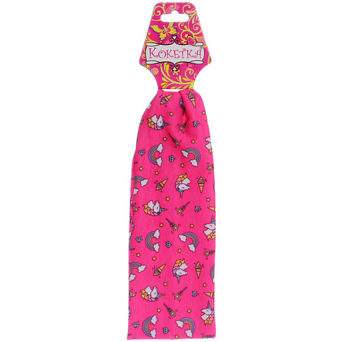 Повязка на голову детская РОЗОВОЕ ОБЛОКО, звездопад, микс 6 цветов, 6,520см (подвес Кокетка)_3