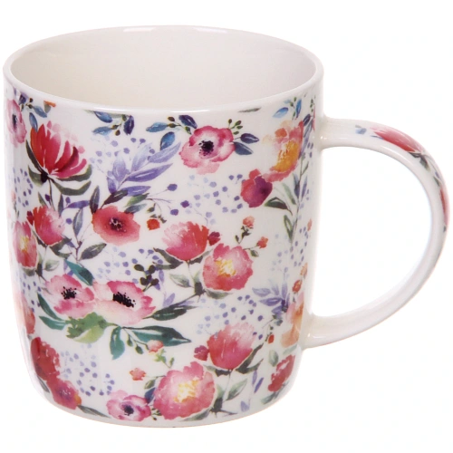 Кружка керамическая 370мл Цветочная мелодия, микс рисунков_6