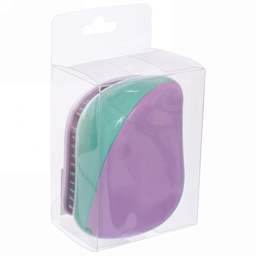 Расческа массажная компактная Harizma, цвет сиреневыймятный, в пластиковой коробке, 86 см_10