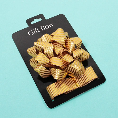 Набор для декорирования Параллели судьбы бант 2см, лента 2,5см (3м), Золото_3