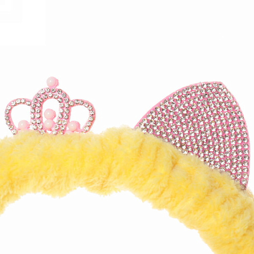 Повязка на голову Beauty Mapafet- Принцесса, 6 цветов (розов, серый, фуксия, желт, голуб, сиренев), 205,5 см_14