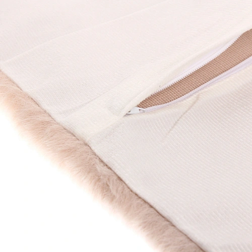 Чехол для декоративной подушки SOFI, 4343 см, иск мех, цвет бежевый_6