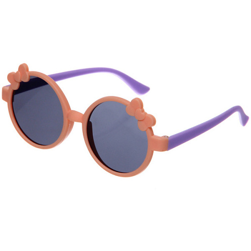 Очки солнцезащитные детские ЛЕТОЗДЕСЬ, бантики, микс 6 цветов_5