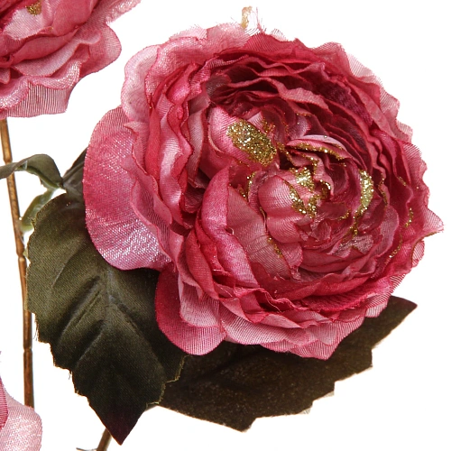 Искусственные цветы FLOWERS GLAMOUR 63см Пионы 3 цветка розовые_4