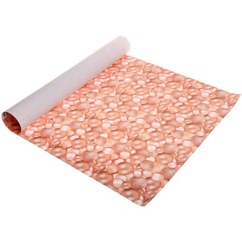 Бумага упаковочная 50х70 см Волшебные шары,  розовое золото (1 лист)_4