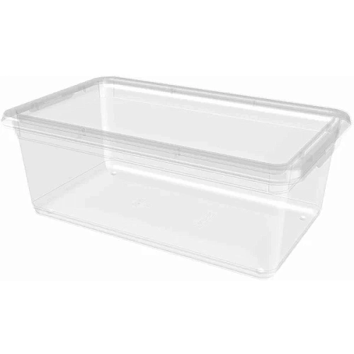 Контейнер универсальный с крышкой для хранения "PALM", бесцветный, 31,5*19*11,5см, 5л