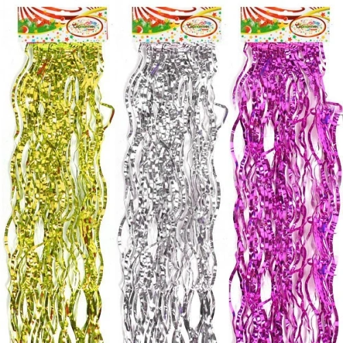 Дождик 2м "Волна", в ассортименте