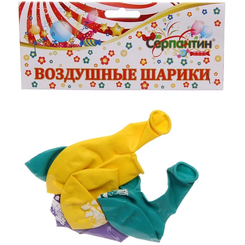 Воздушные шары  5 шт, 1025см Пиратский корабль, (микс)_3