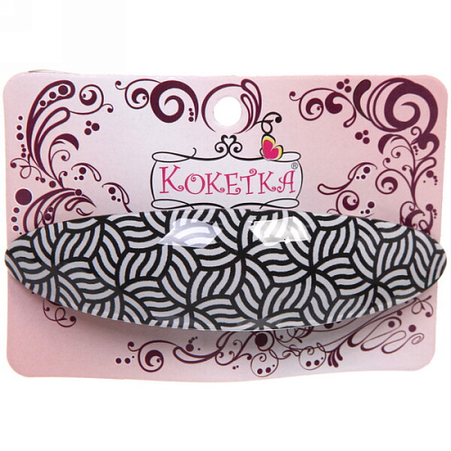 Заколка автомат Calista - Lili, овал, 6 цветов, 92,5см (Кокетка)_5