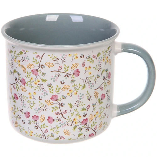 Кружка керамическая 400мл Цветочный микс, микс рисунков_4