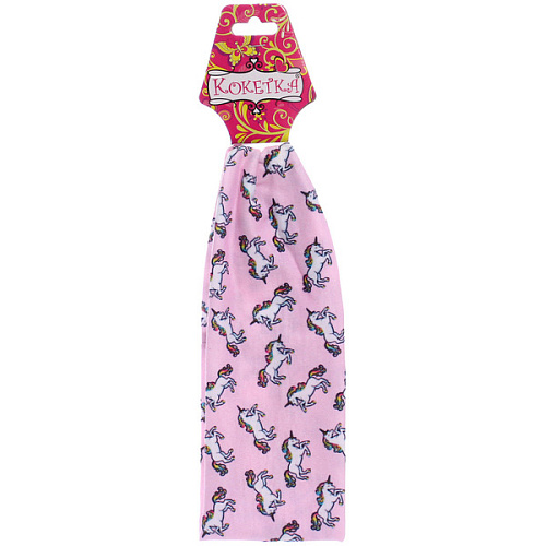 Повязка на голову детская РОЗОВОЕ ОБЛОКО, звездопад, микс 6 цветов, 6,520см (подвес Кокетка)_8