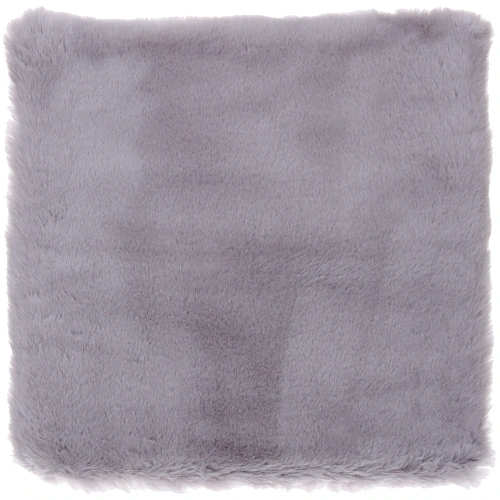 Чехол для декоративной подушки SOFI, 4343 см, иск мех, цвет светло-серый_4